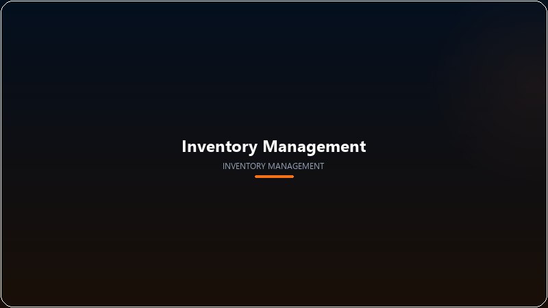 Inventory Management stock visibility