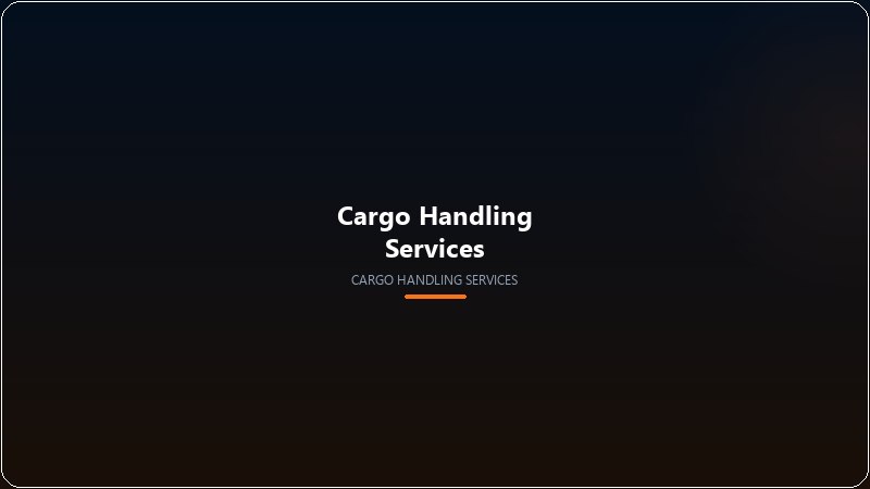 Cargo Handling Services container operations