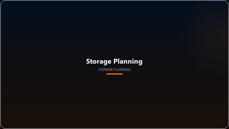 Storage Planning optimization