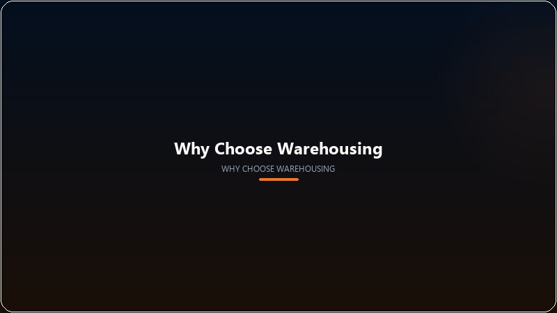 Why Choose Warehousing secure storage